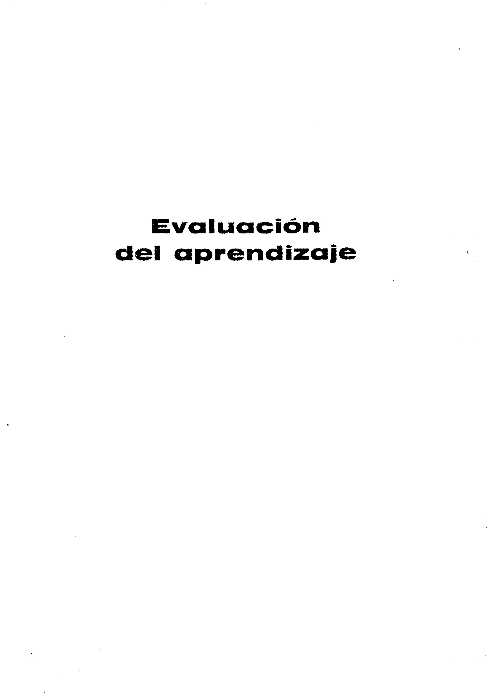 Evaluación del aprendizaje : volumen 2