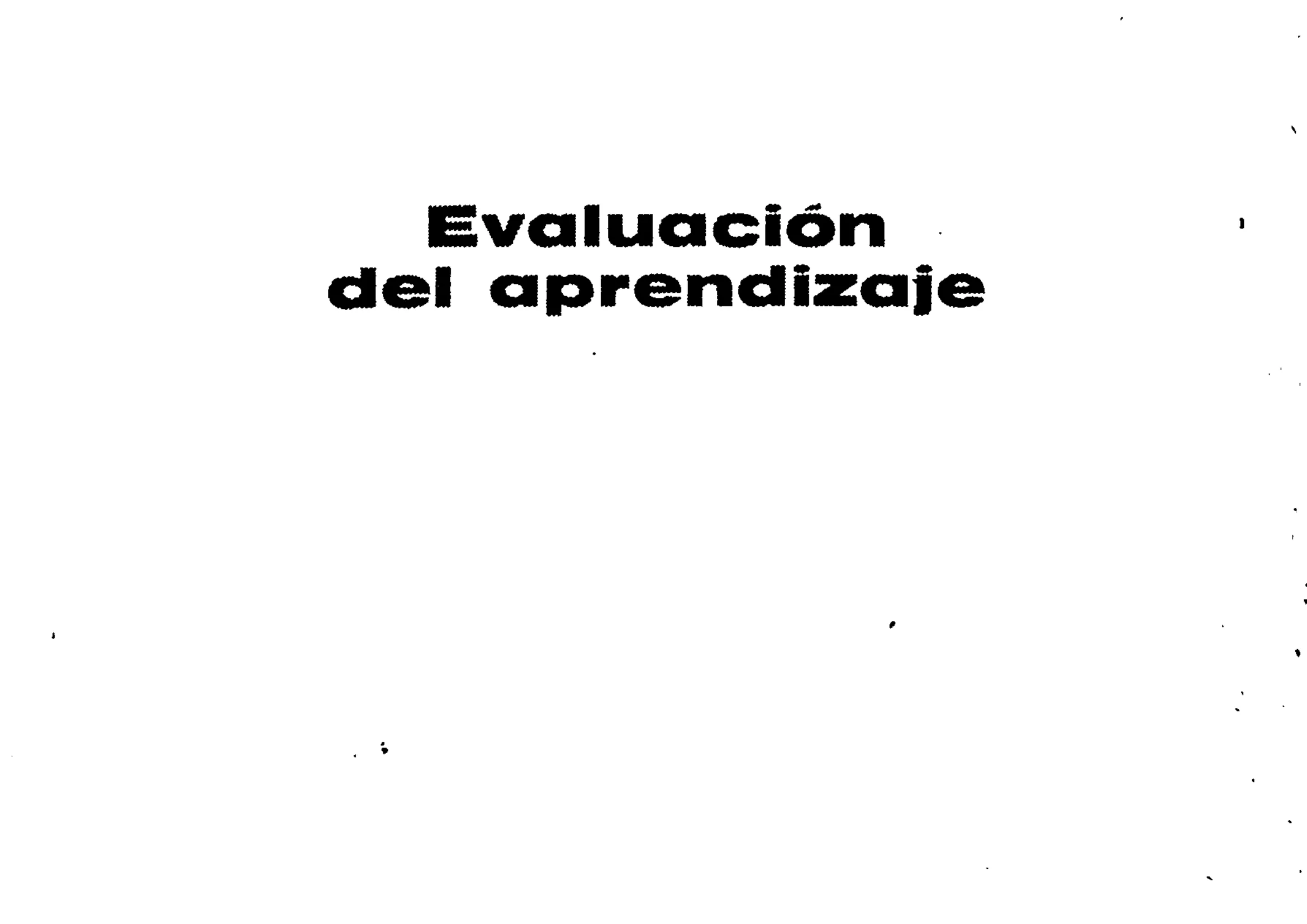 Evaluación del aprendizaje : volumen 4